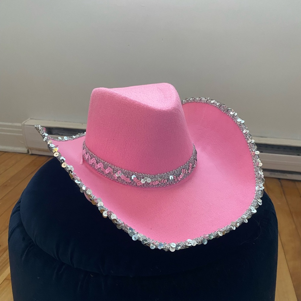 Pink Sequin Cowboy Hat